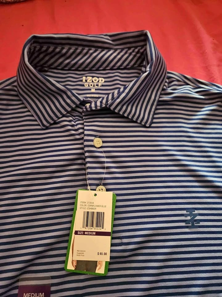 NWT Men's IZOD Golf Polo (M) & Red Head Khaki Pants (34x30)