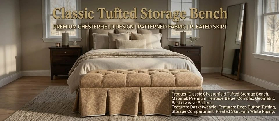 Classic Tufted Bench / Ottoman - photo 4