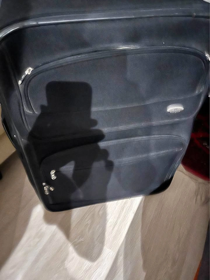 Olympia Large Black Softshell Suitcase 29”