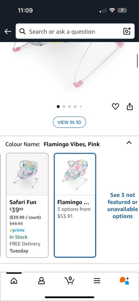 Bright Star Flamingo Vibes Bouncer - photo 2