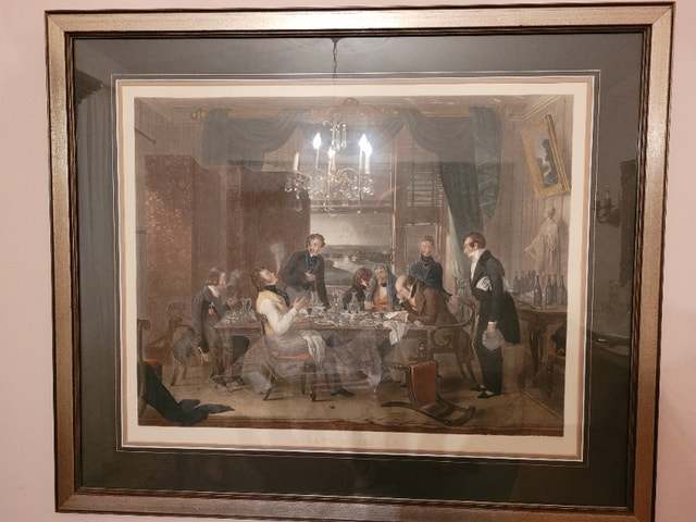 Framed Lithograph: "A Day's Pleasure" by Edward Prentis