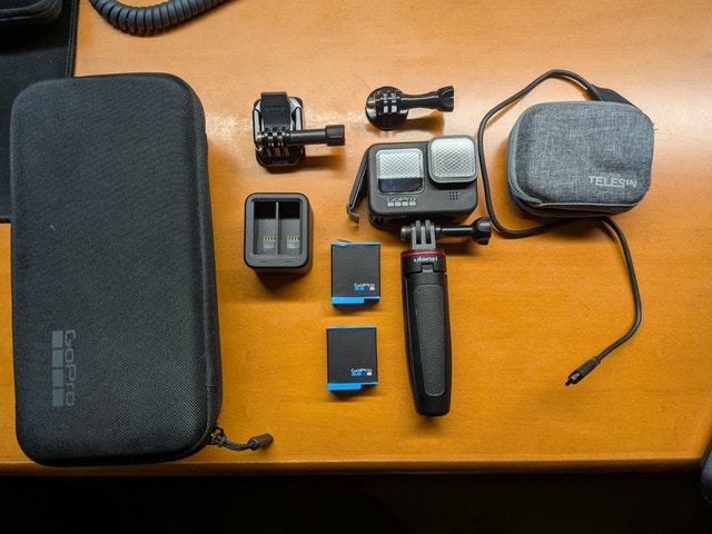 GoPro HERO9 + Battery + Tripod + Case - Excellent Condition