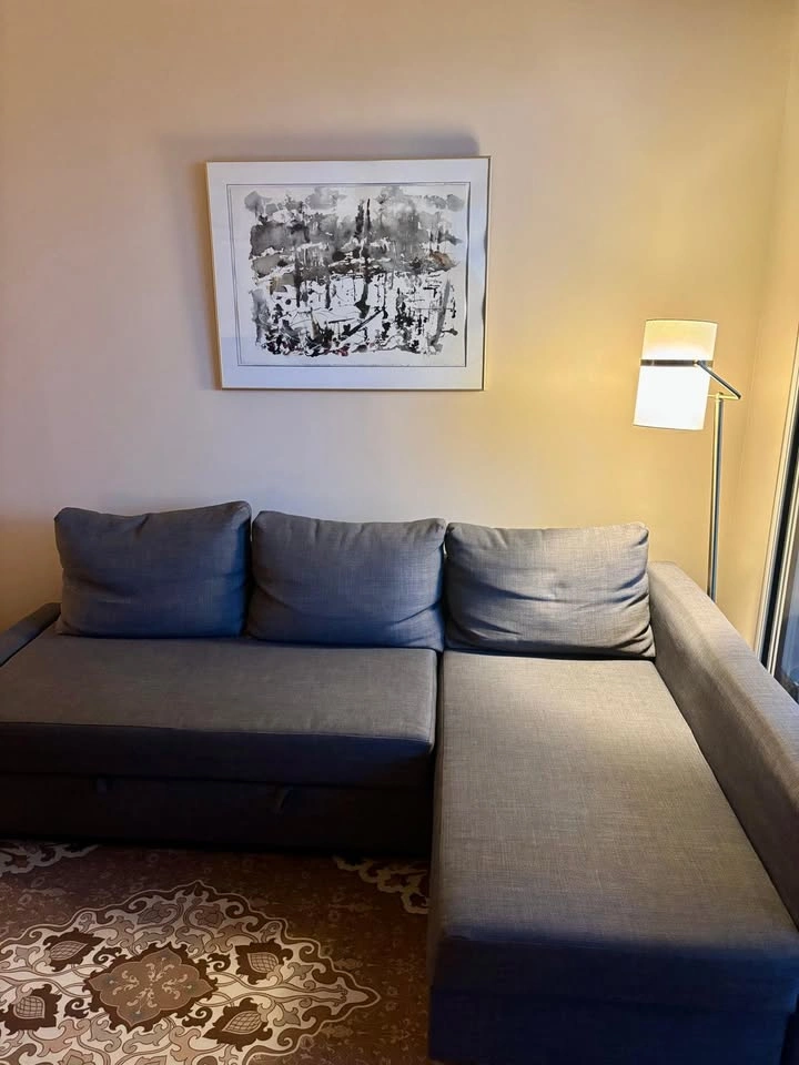 Sofa, L-shape, converts into bed with storage - photo 2