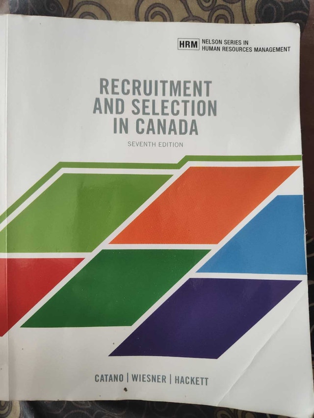 Nelson Recruitment and Selection in Canada 7th Edition