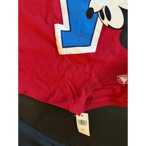 Disney Parks Unisex Mickey Mouse "M" Red T-Shirt, Large, BNWT - photo 4
