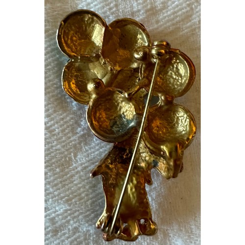 Clown with Balloons Gold Colored Fashion Pin / Brooch - photo 2