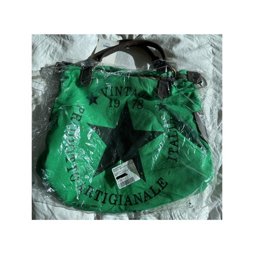 Italian Pavilion Green Vintage Prodotto Artigianle Canvas Bag - photo 2