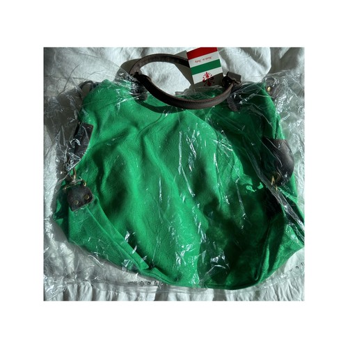 Italian Pavilion Green Vintage Prodotto Artigianle Canvas Bag - photo 3