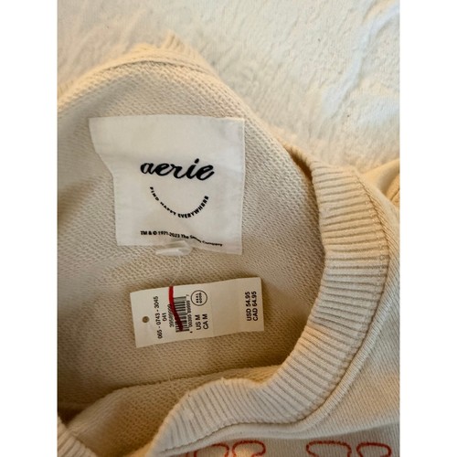 Aerie Thank You Bag Smile Face Sweatshirt, Medium, BNWT - photo 3