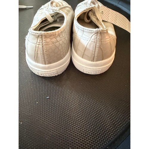 Womens' Superga Crocodile Print Beige Sneakers, Size 10 BNWT - photo 2