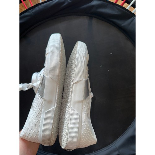 Superga Sneakers, White with Silver Stripe, Womens. Size 10 GUC - photo 5