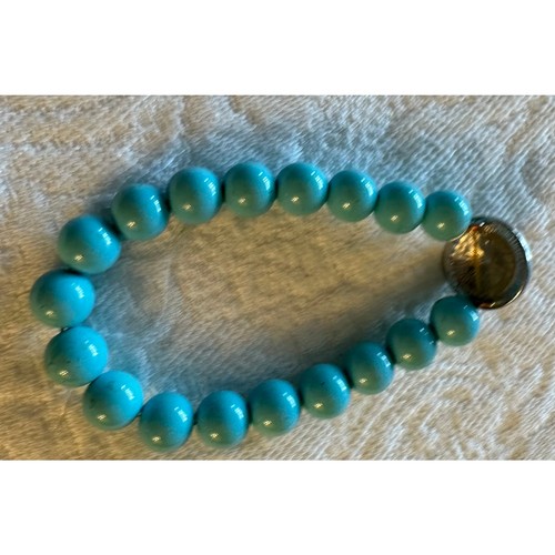 Cuban Evil Eye Turquoise Beaded Bracelet - photo 3