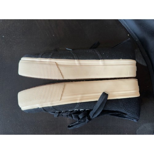 Black Superga Women's Size 10 Canvas Sneaker with platform, GUC - photo 4