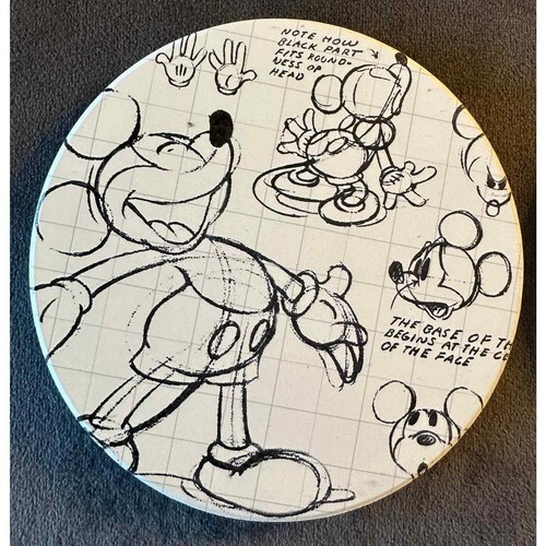 Disney Ceramic Original Characters Sketch Style Coasters, Set of - photo 4