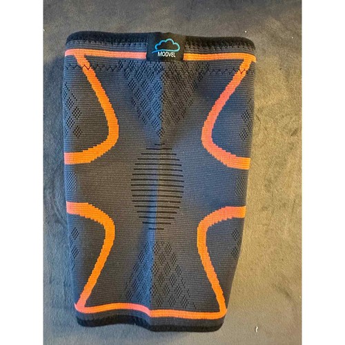 Black Fabric Unisex XL Knee Sleeve