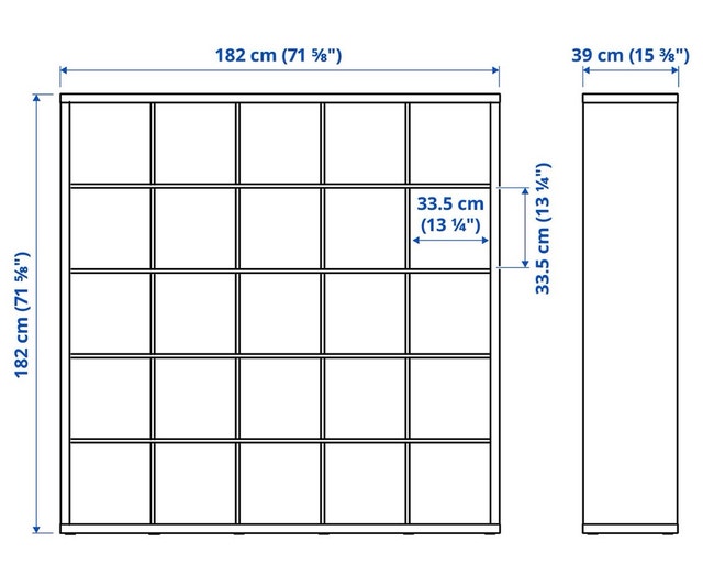 IKEA Kallax book shelf / room divider - photo 3
