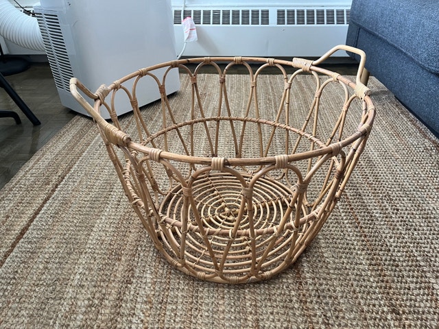 Rattan basket IKEA Snidad