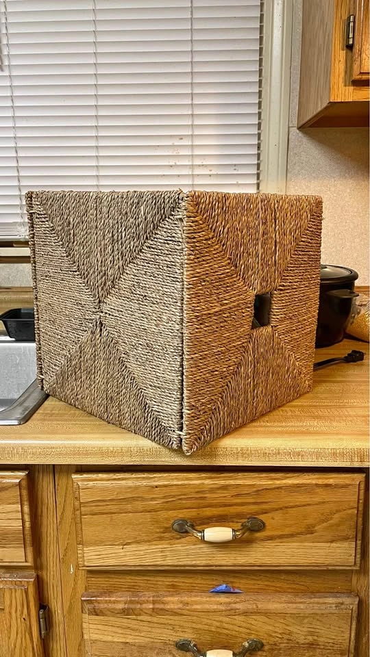 Set of 2 Woven Storage Baskets