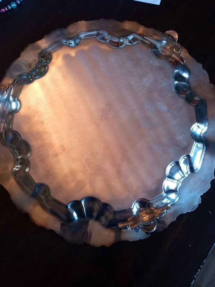 American Silver Co. Silver-Plated Grape Motif Serving Tray - photo 3