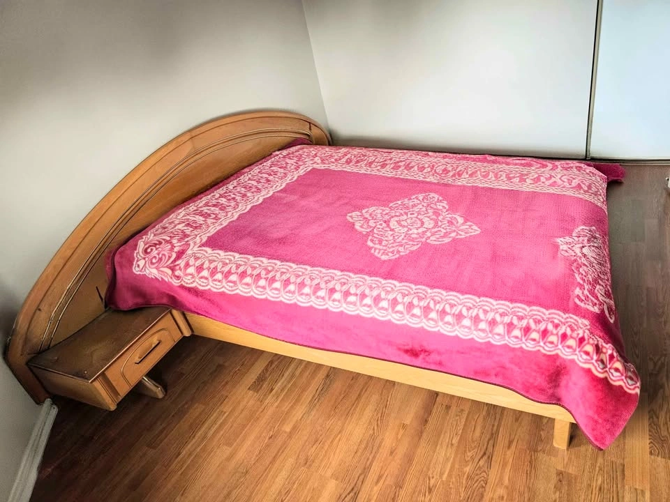 Queen Bed Frame with Headboard and Built-in Nightstands - photo 2