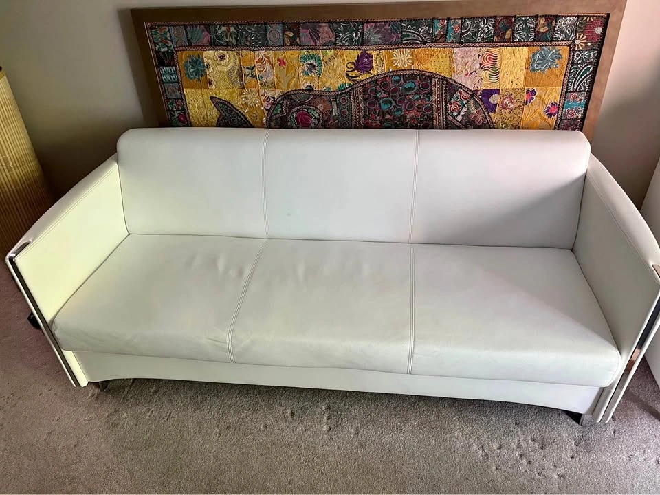 White sofa set
