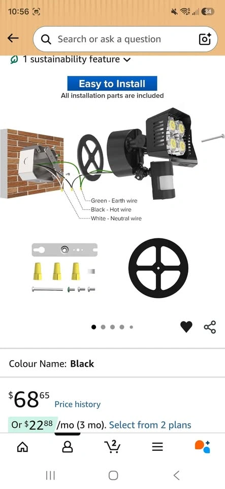 LED Security Motion Sensor Outdoor Lights - photo 2