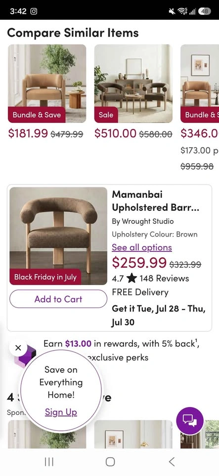 Accent Chair Armchair Wayfair NEW - photo 2