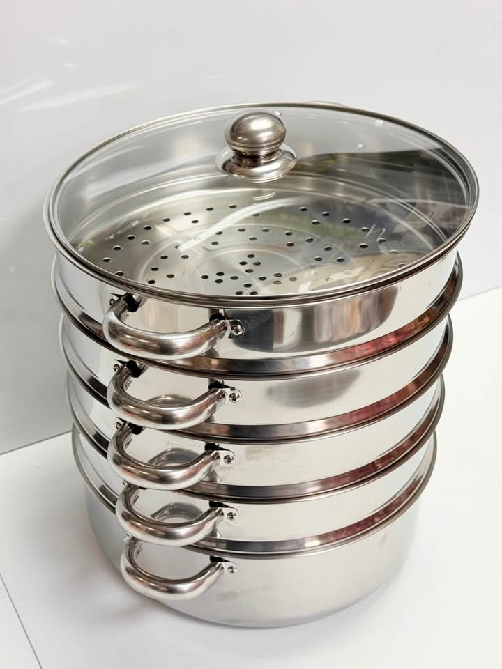 Premium 5-Layer Stainless Steel Steamer Pot Set - photo 4
