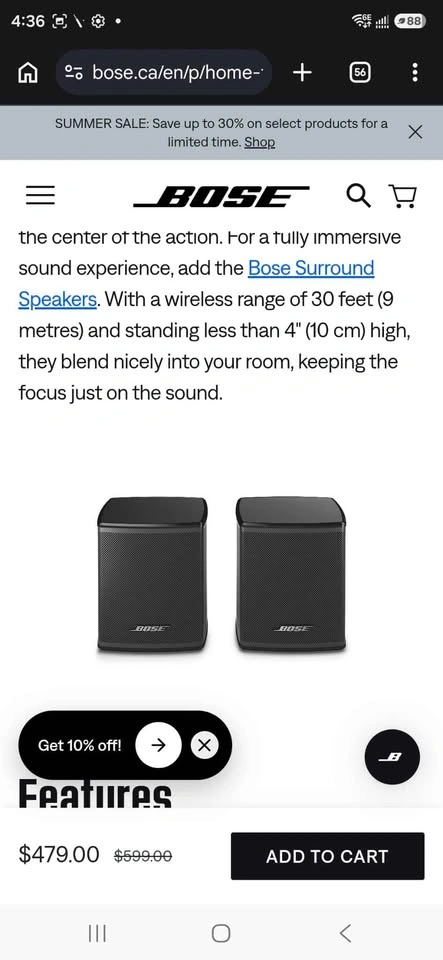 Bose speakers set and soundbar - photo 4