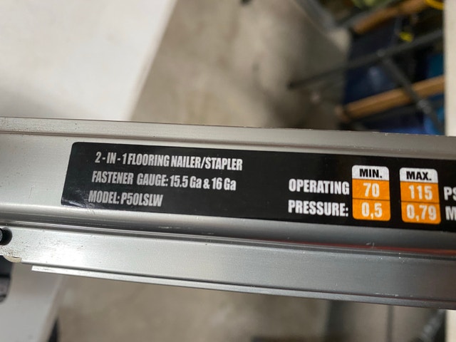 Freeman 2 in 1 flooring nailer/stapler for sale - photo 5
