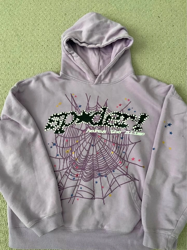 Sp5der Acai Hoodie Purple