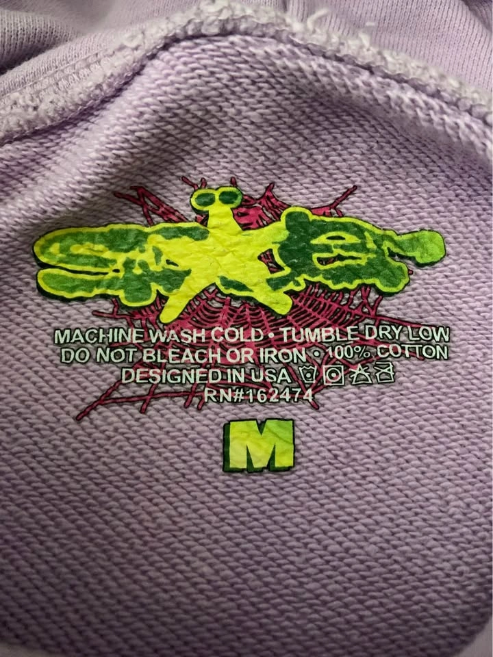 Sp5der Acai Hoodie Purple - photo 2