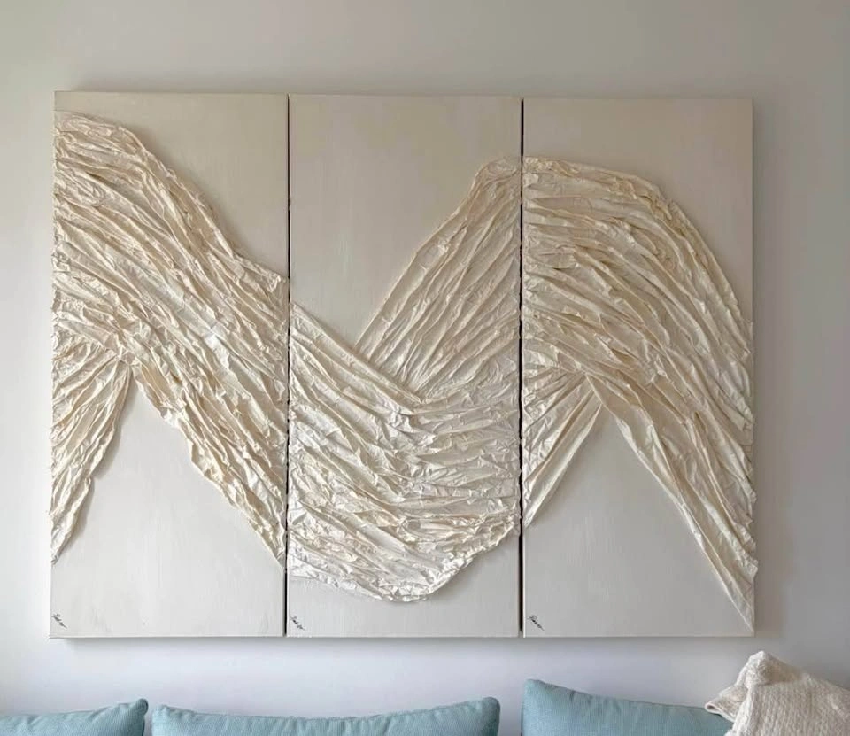 Textured abstract wall art - photo 2