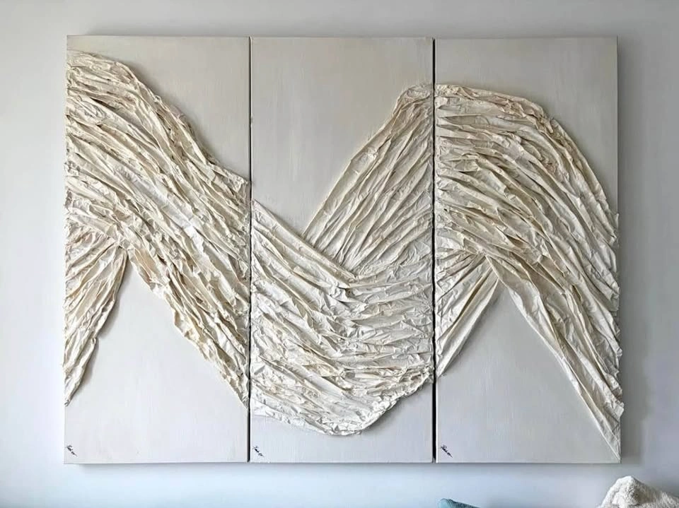 Textured abstract wall art - photo 3
