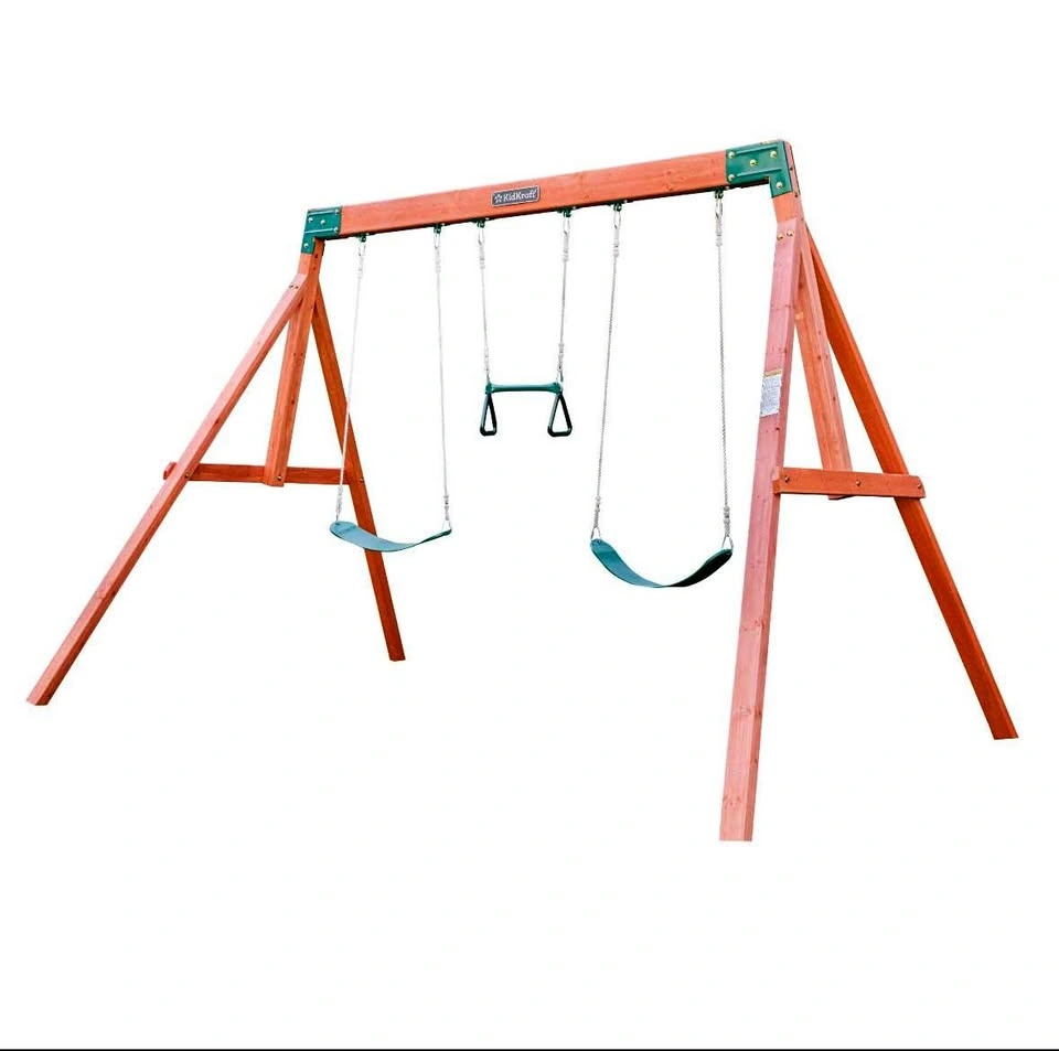 NEW KidKraft Aviator Wooden Swing Set – 2 Swings + Acrobar