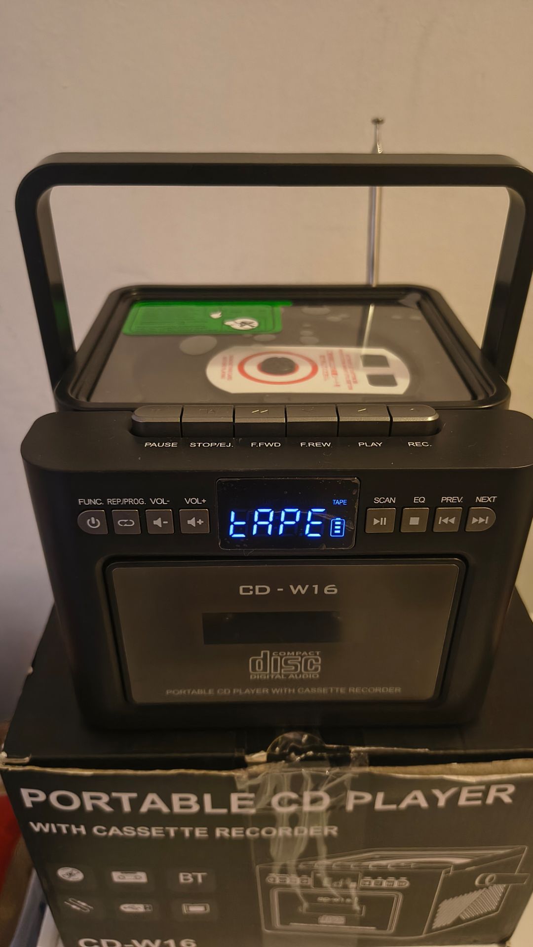 Portable Bluetooth Radio CD Cassette Player - photo 4