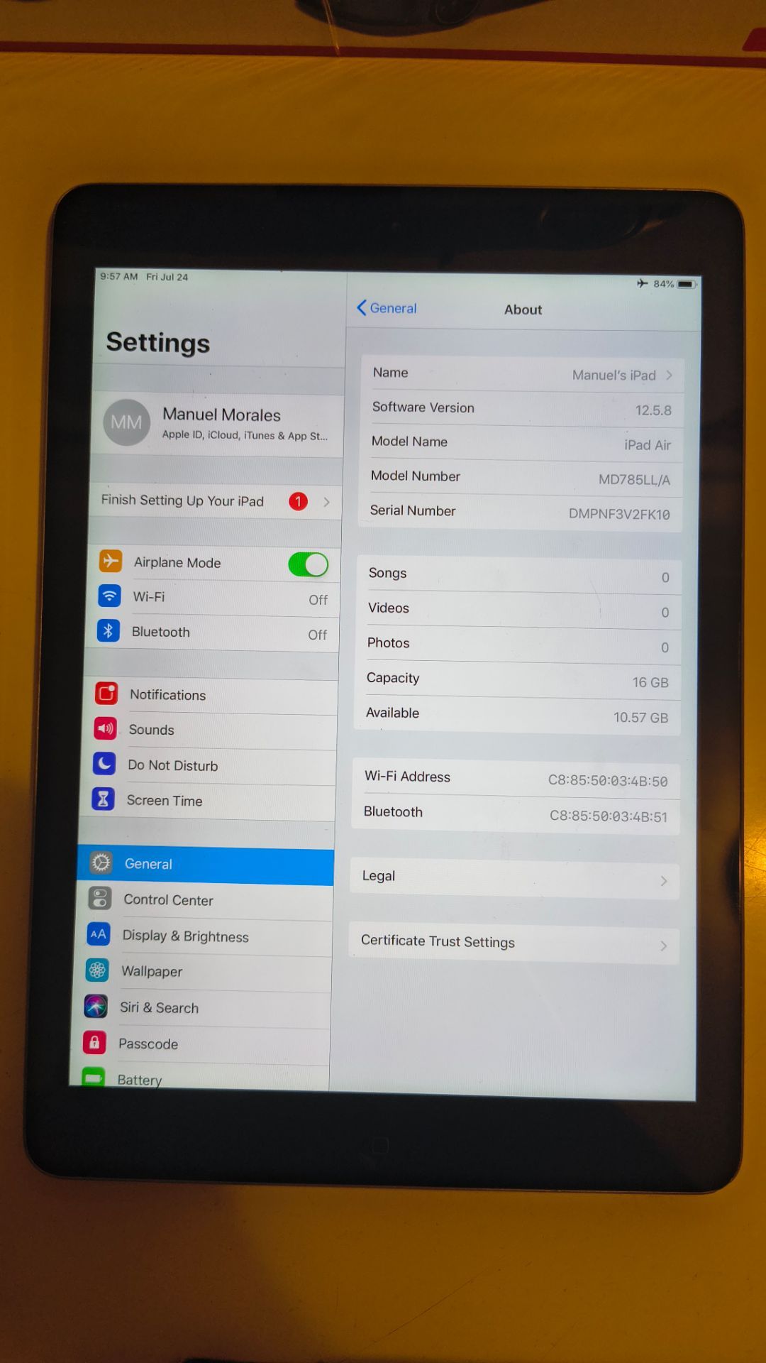 Apple iPad Air (WiFi) 16GB MD785LL/A - photo 2
