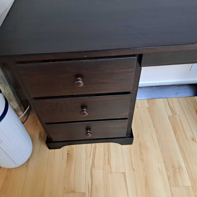 Pine Hardwood dark wood Desk - photo 2