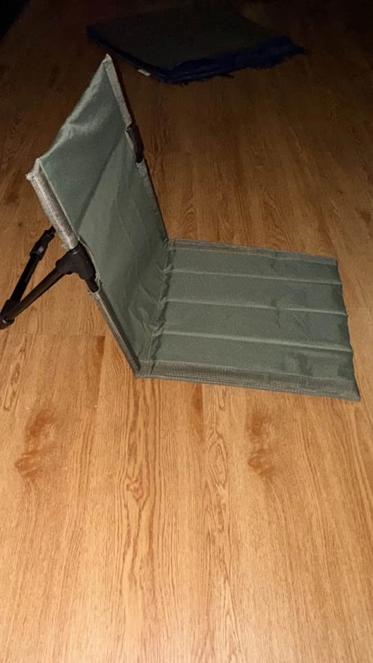 Portable Folding Floor Chair with Back Support - photo 2