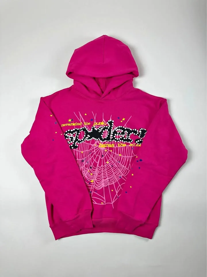 *AUTHENTIC* Sp5der P*NK V2 Hoodie USED thumbnail