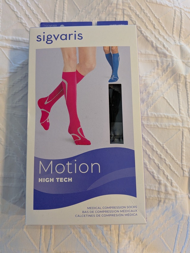 Sigvaris Motion High Tech Medical Compression Socks in Black