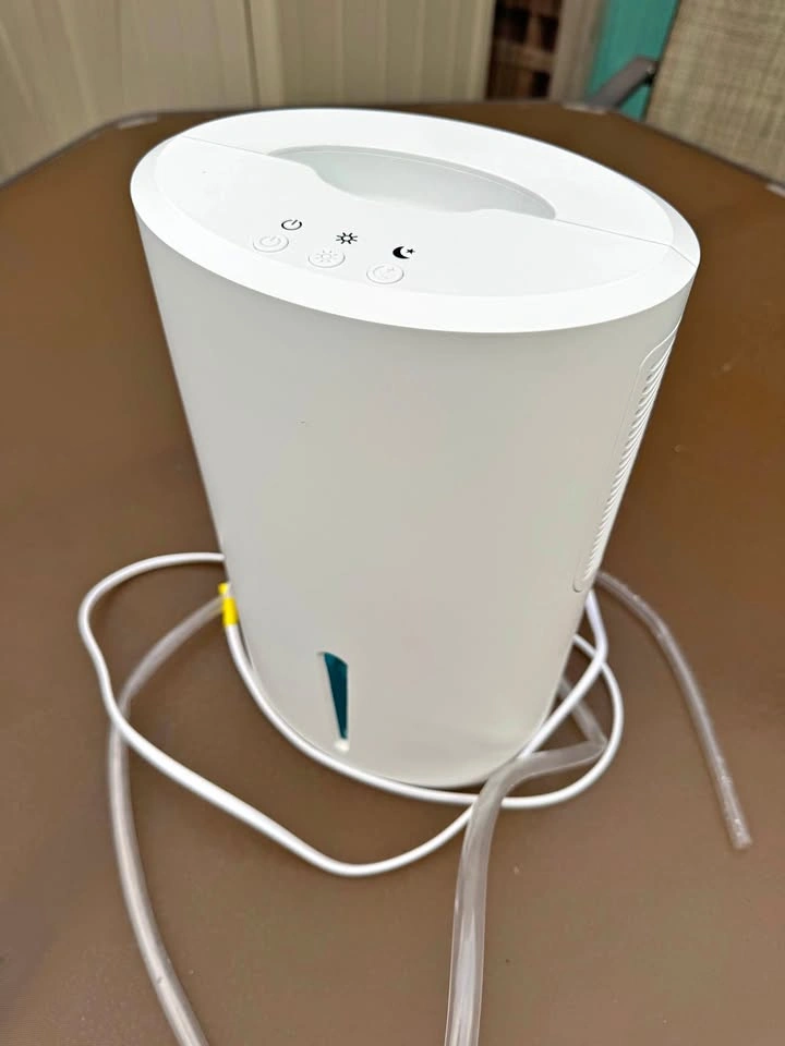 White portable dehumidifier