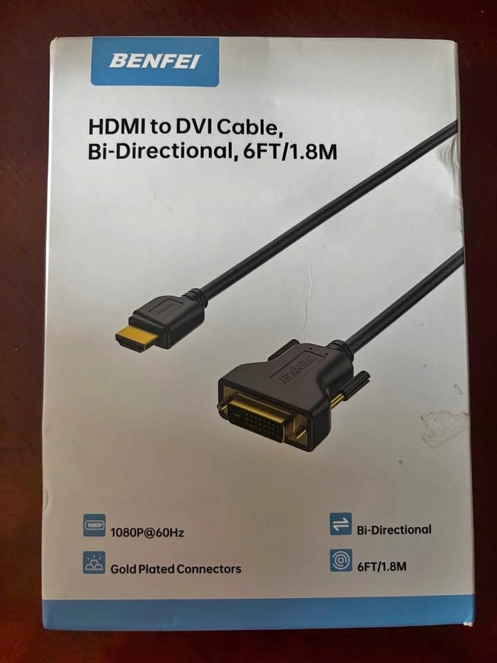 BENFEI HDMI to DVI Cable Bi-Directional 6FT/1.8M