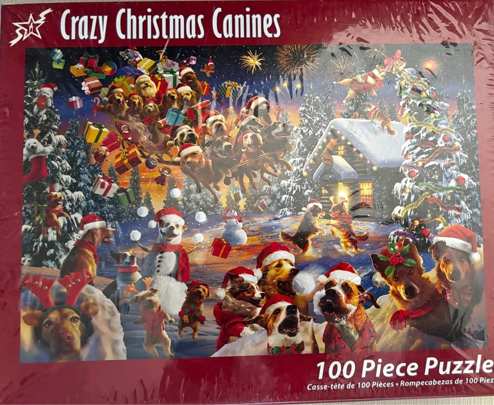 Crazy Christmas Canines Puzzle
