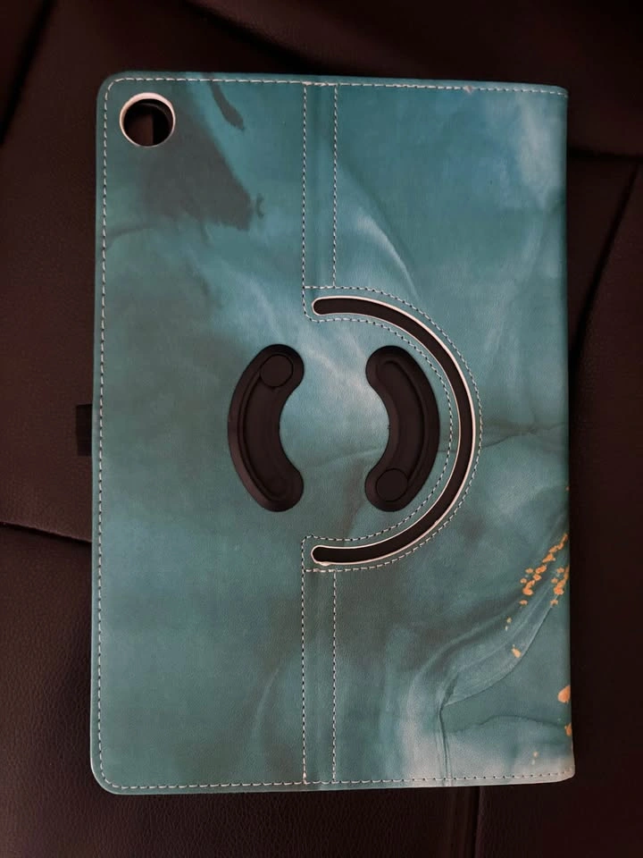 Teal gold rotating stand tablet case - photo 2