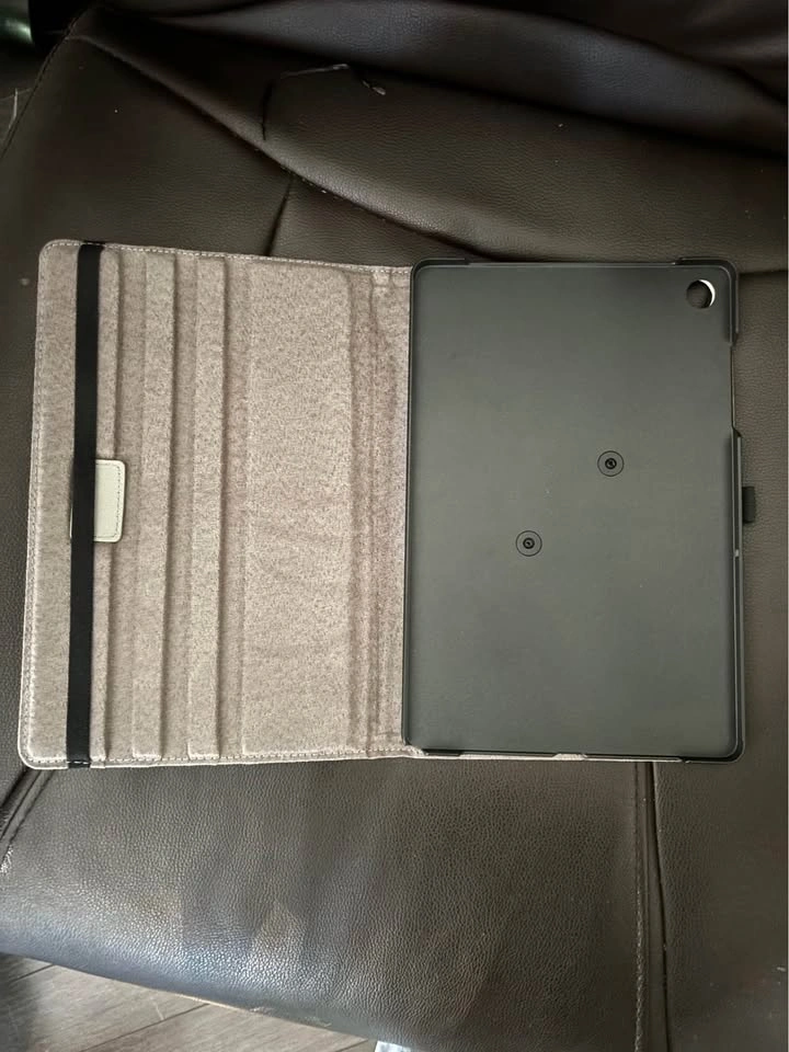 Teal gold rotating stand tablet case - photo 3