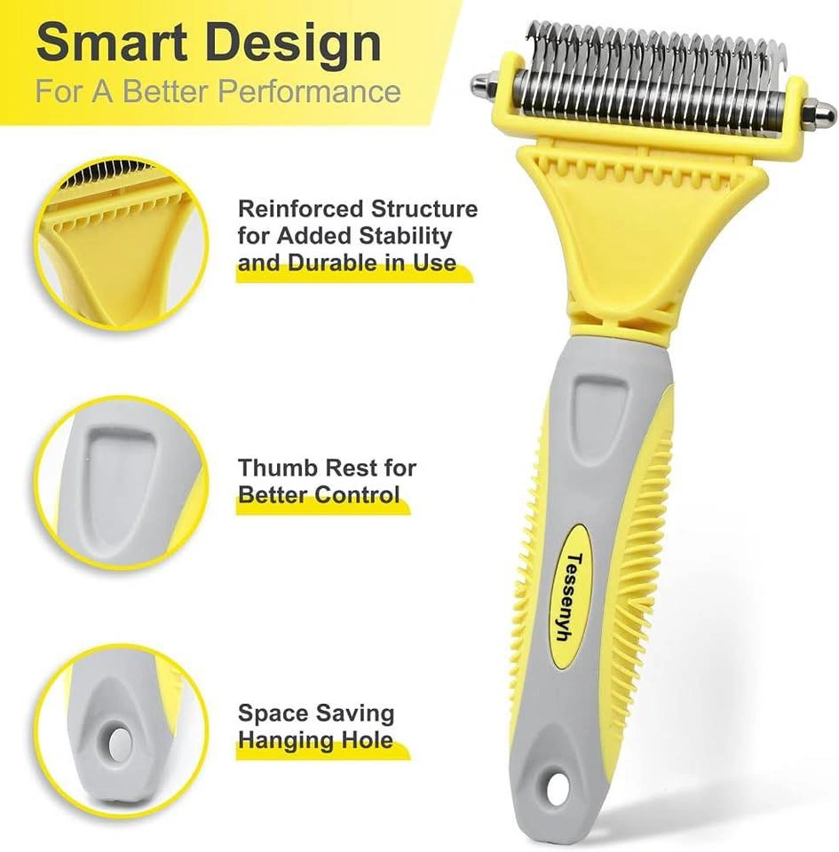 Pet Grooming Rake Undercoat Deshedding Tool - photo 2