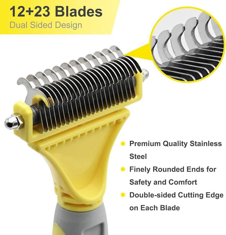 Pet Grooming Rake Undercoat Deshedding Tool - photo 3