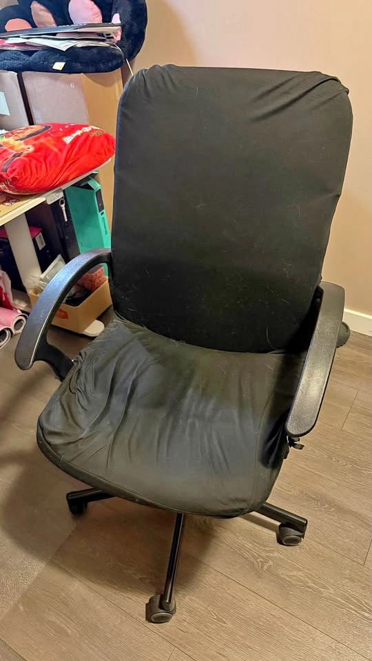 IKEA TORKEL Office Chair – Black with Seat Cover