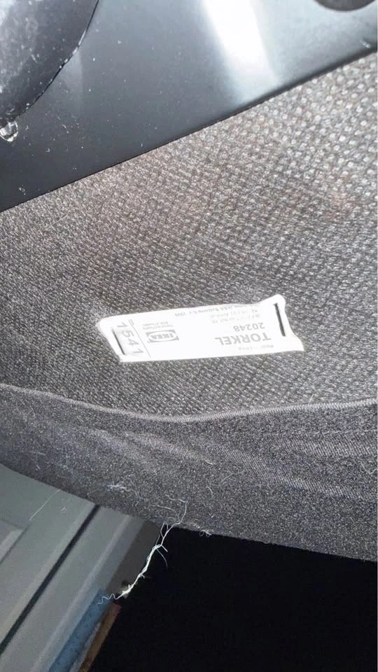 IKEA TORKEL Office Chair – Black with Seat Cover - photo 2